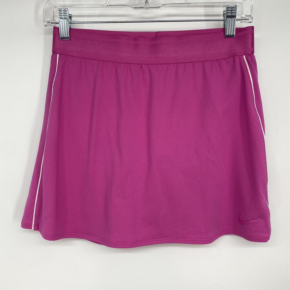 Nike Court Dri Fit Tennis Skirt Skort Womens Size S Tall Pink